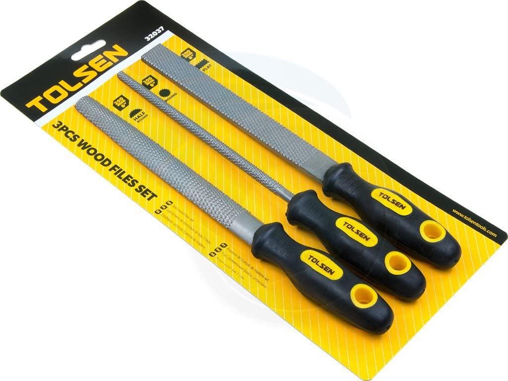 BỘ DŨA GỖ 3 CÂY 200MM,8'' TOLSEN 32037 - HÀNG CHÍNH HÃNG