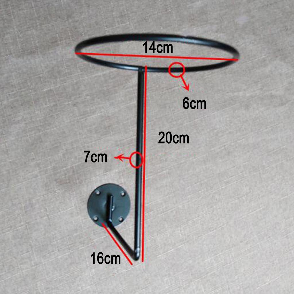 4pcs Wall Mount Helmet Display Holder Stand Coats Jacket Caps Rack Hanger