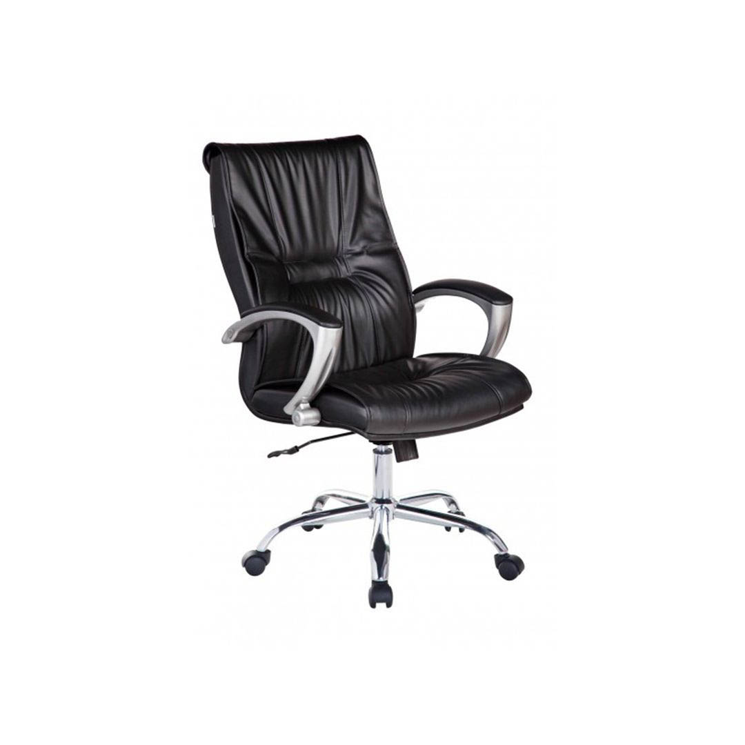 Ghế văn phòng chân xoay lưng trung bọc da SMLIFE Nika