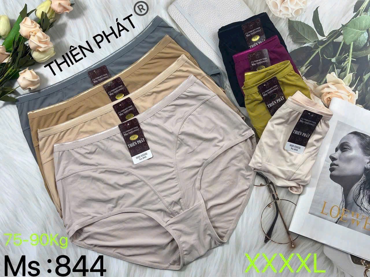 Quần Lót Nữ Thun Lạnh Lưng Cao Big Size Thiên Phát 844 — XXXXL, Combo/Đơn, Ôm Bụng