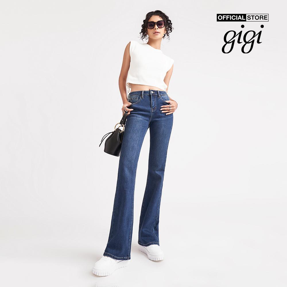 GIGI - Áo croptop nữ sát nách độn vai thời trang G1303K212725