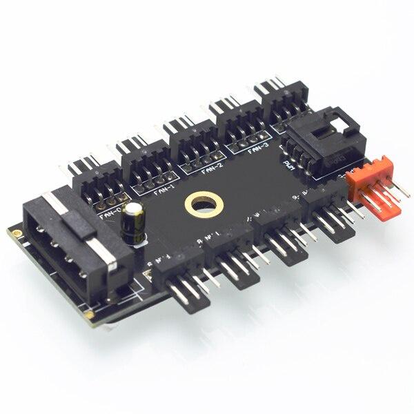 Bộ chia nguồn quạt tản nhiệt 15Pin SATA IDE sang 10 cổng 4pin 4P 3Pin HUB