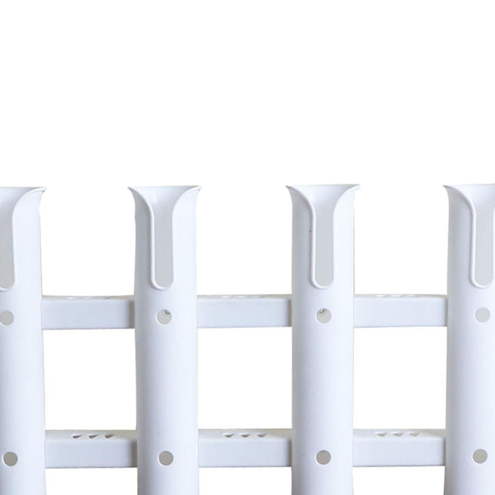 Fishing Rod Holder 4 Pole Bracket Tube for Boat Marine Side-Mount