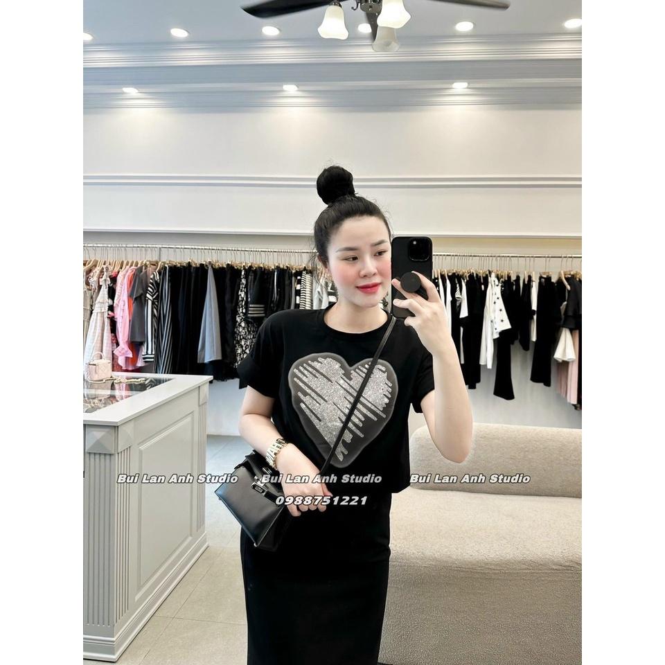 SET BỘ ĐI CHƠI, SET 2 MÓN ÁO CROPTOP TIM CỔ TRÒN TAY NGẮN PHỐI CHÂN VÁY CỰC TRẺ TRUNG