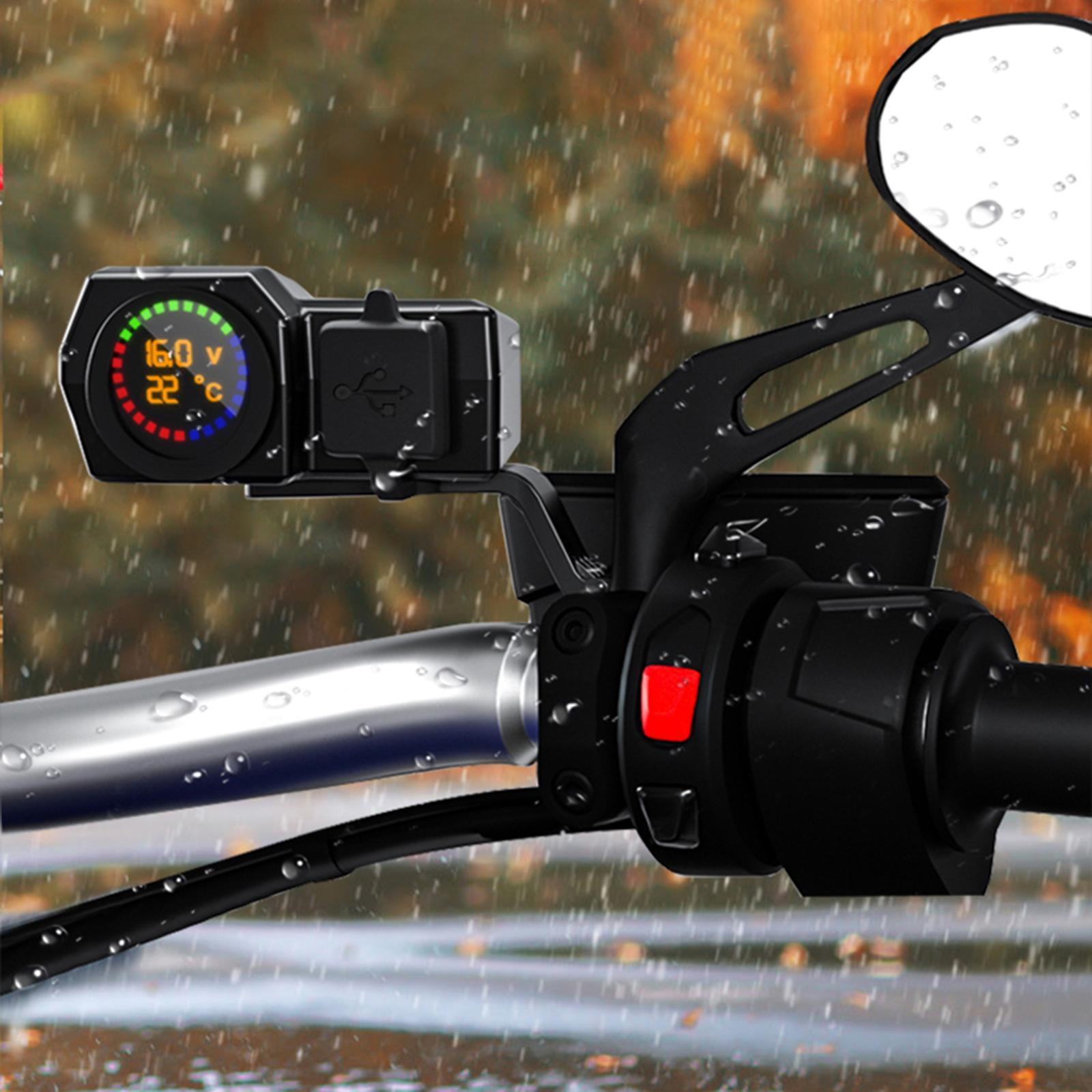 Motorcycle Modified USB Charger QC 3.0 USB Port Fast Charge for Cameras
