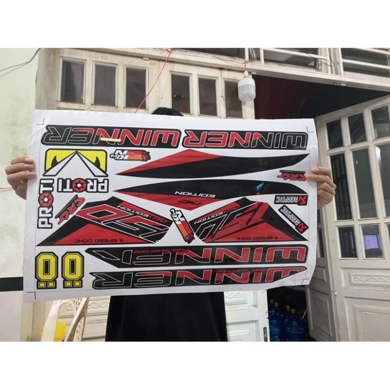 Tem rời Winner V1 đỏ đen bảo hành màu sắc vĩnh viễn