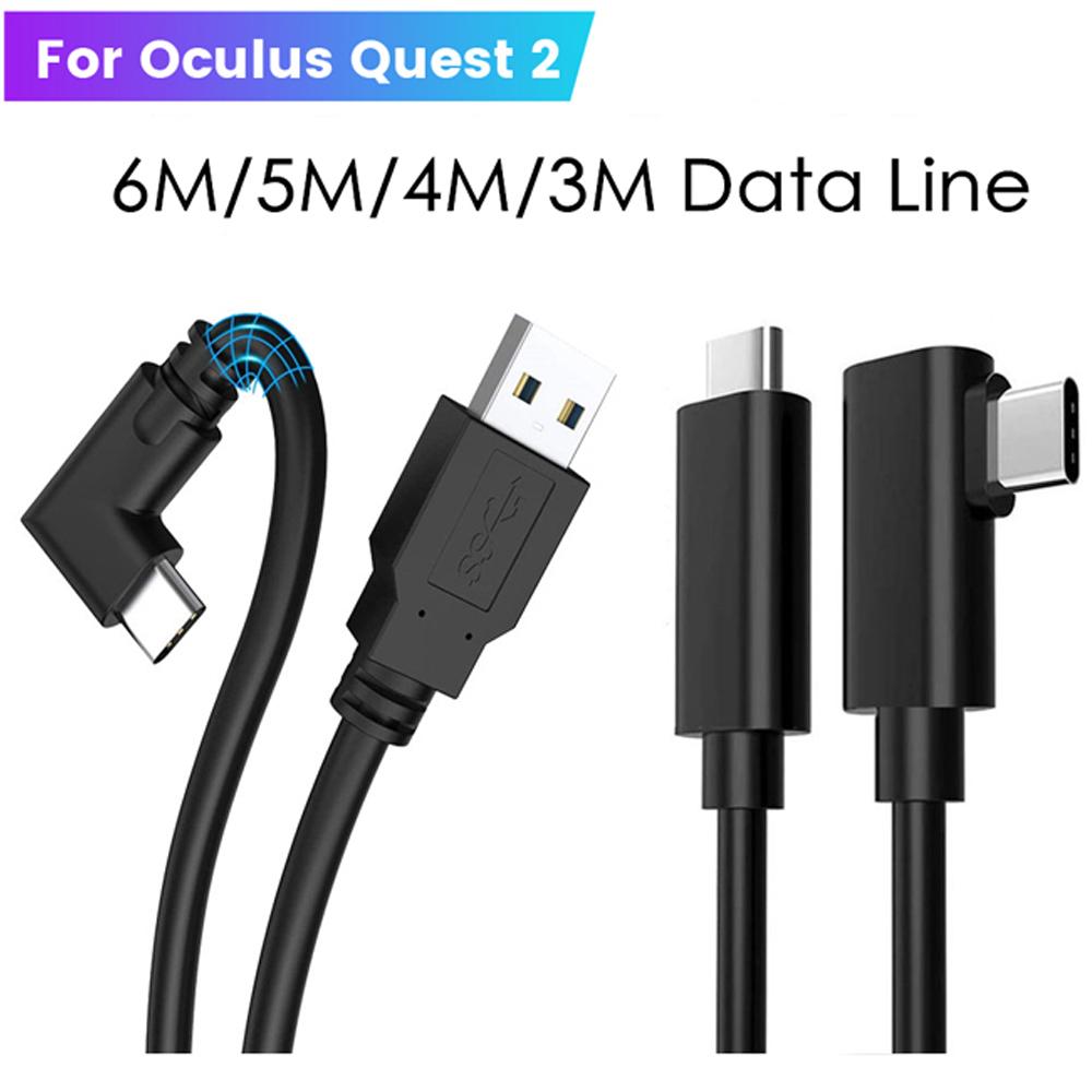 Cáp sạc dòng dữ liệu 7M/6M/5M cho Oculus Quest 2 1 VR Link USB 3.2 Truyền dữ liệu Cáp USB-A Type-C cho PICO NEO 3/4 Pro Màu sắc: 3M A TO C