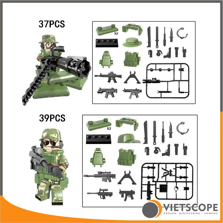 Combo 6 nhân vật lính Mỹ quân phục rằn ri - 7011