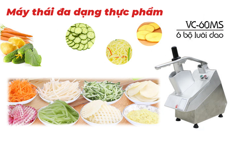 Máy Thái Rau Củ Quả NEWSUN VC60 - Hàng Chính Hãng