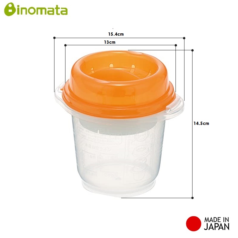 Bộ hộp nấu cơm trong lò vi sóng 900ml hàng nội địa Nhật Bản - Made in Japan