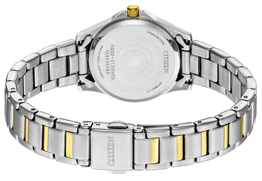 Đồng Hồ Nữ Citizen Pin-Quartz Dây Thép Không Gỉ EQ0614-52E - Mặt Đen (27.5mm)