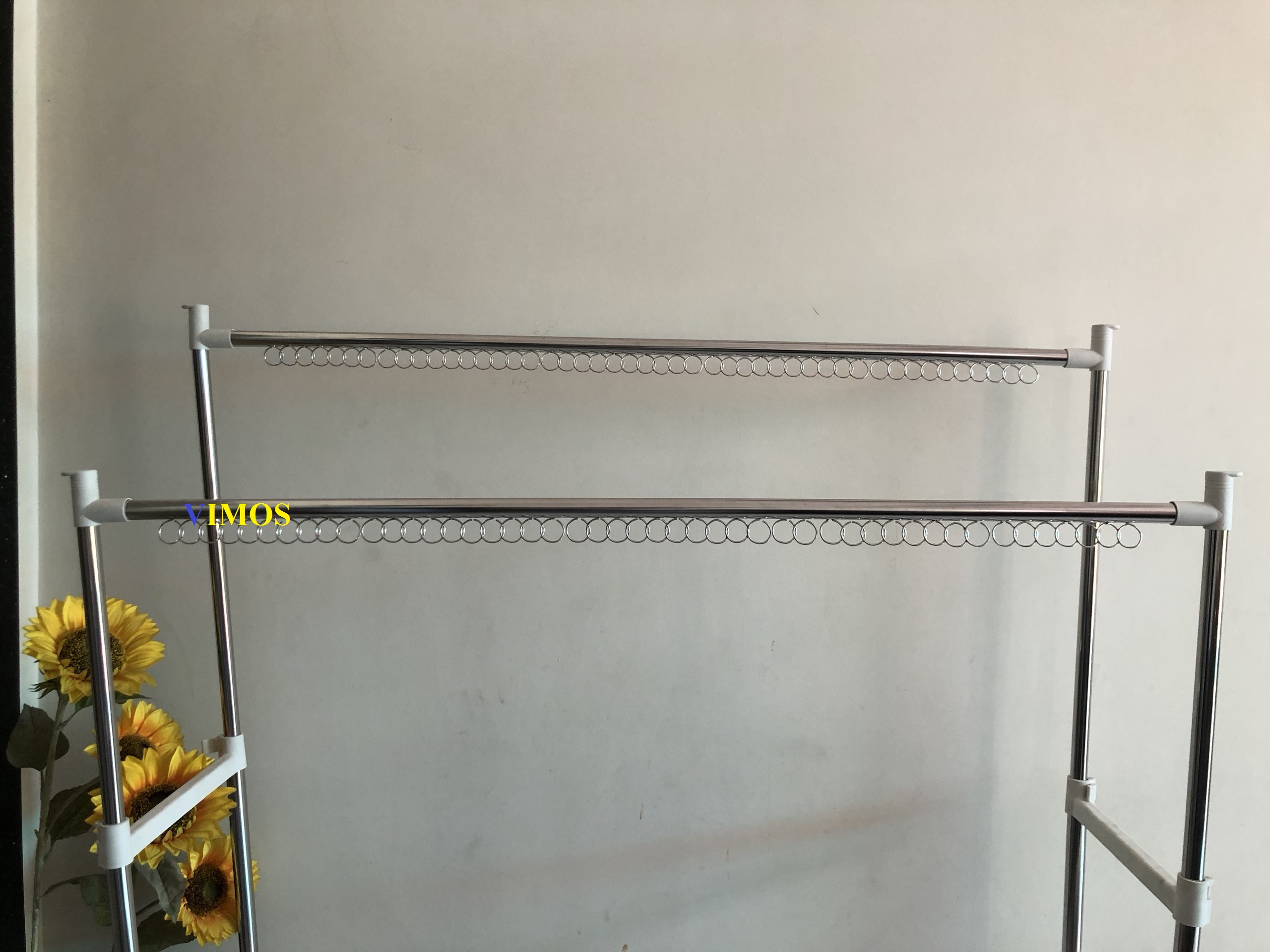 Sào phơi đồ, giàn phơi quần áo inox có khoen VImos
