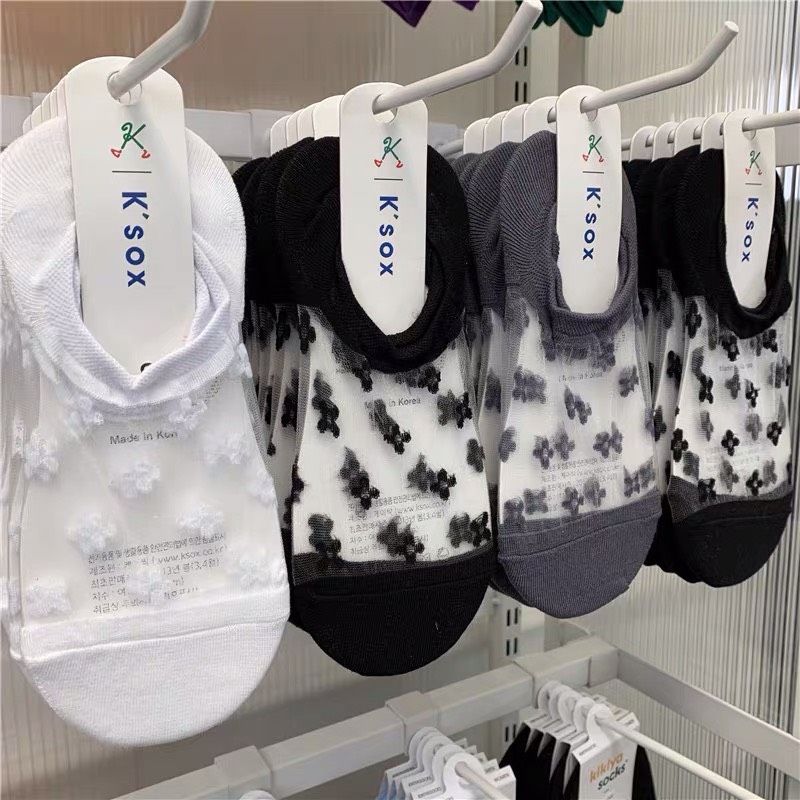 Vớ lưới nữ cao cấp, tất nữ K'sox nhập khẩu - Màu Xám