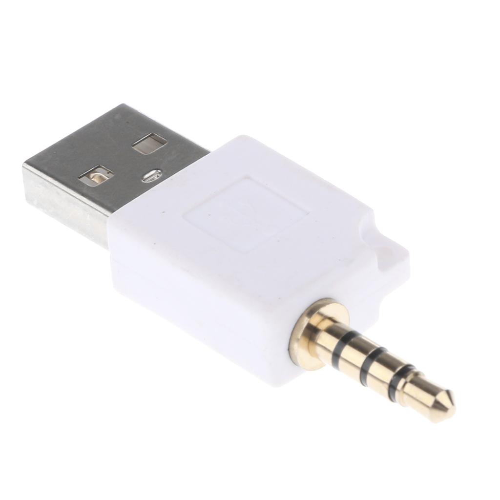 Portable USB 2.0 to 3.5mm Adapter for Apple iPod Shuffle 1st 2nd Generation