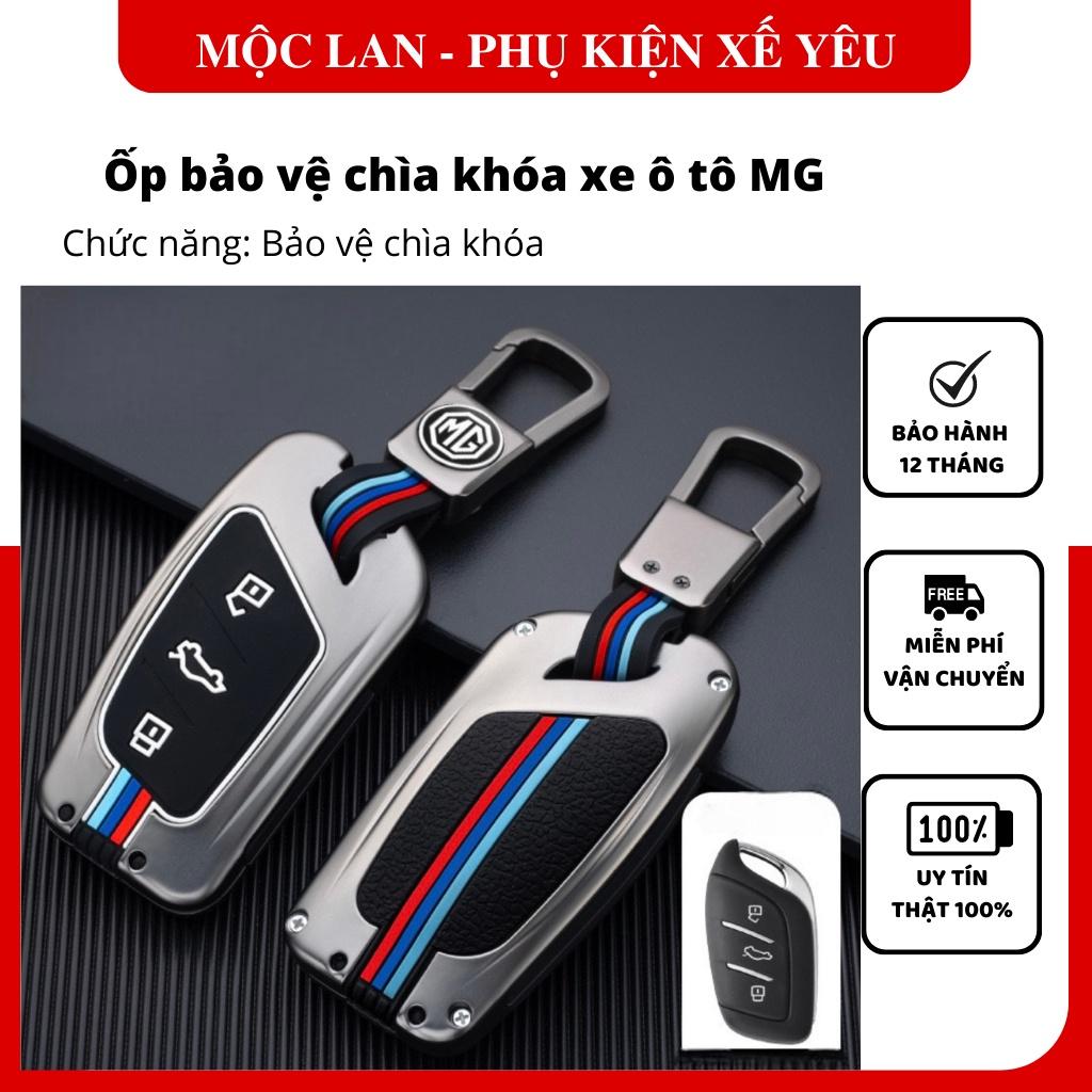 Ốp khóa kim loại cao cấp dáng thể thao xe ô tô MG-MG ZS, MG HS, MG5 2022 bảo vệ chìa khóa chịu va đập tốt - otofunmoclan