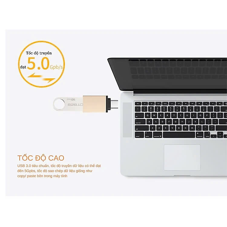 Đầu Chuyển Đổi USB Type C Sang USB 3.0 Hàng Chính Hãng, Hub Type C, Hub chuyển đổi USB Type-C Sang USB 3.0 - Hàng Nhập Khẩu