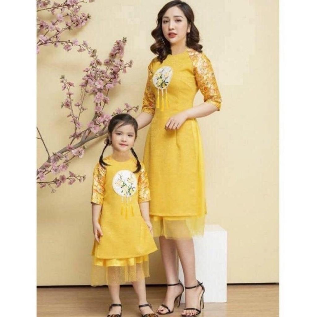 Áo Dài Cách Tân Tay Lỡ Phối Dây Như Ý Mẫu GS02 Thời Trang PONIVA Cao Cấp Cho Ngày Xuân 2021