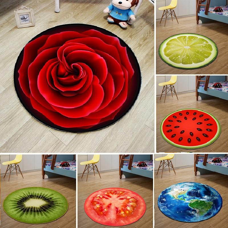 Thảm Tròn 3d Lót Sàn Chống Trượt