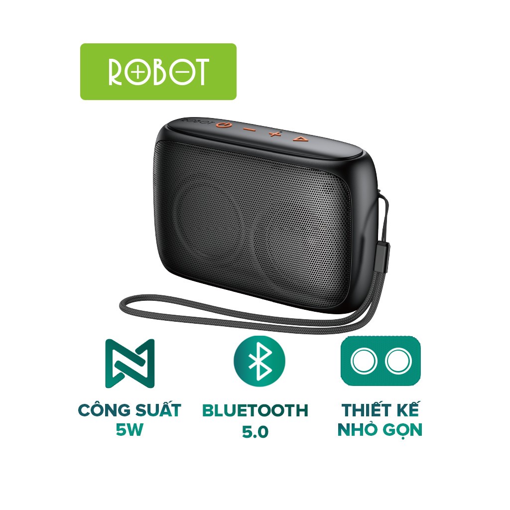 Loa Bluetooth Mini ROBOT RB110 Công Suất 5W Hỗ Trợ Kết Nối USB/Thẻ Nhớ - Hàng chính hãng