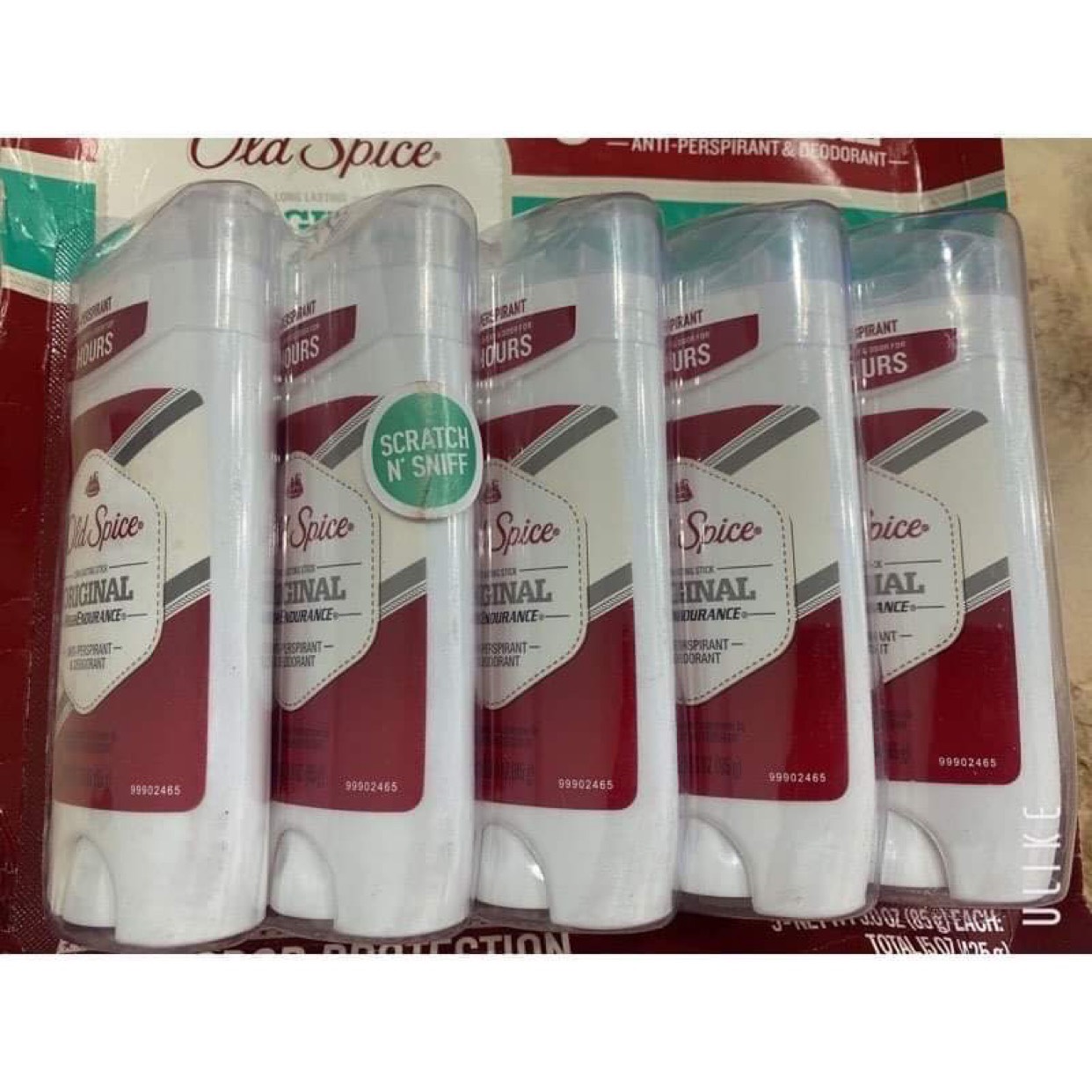 Sét 5 Lăn khử mùi cho Nam Old Spice  original 85g ( vỏ trăng )