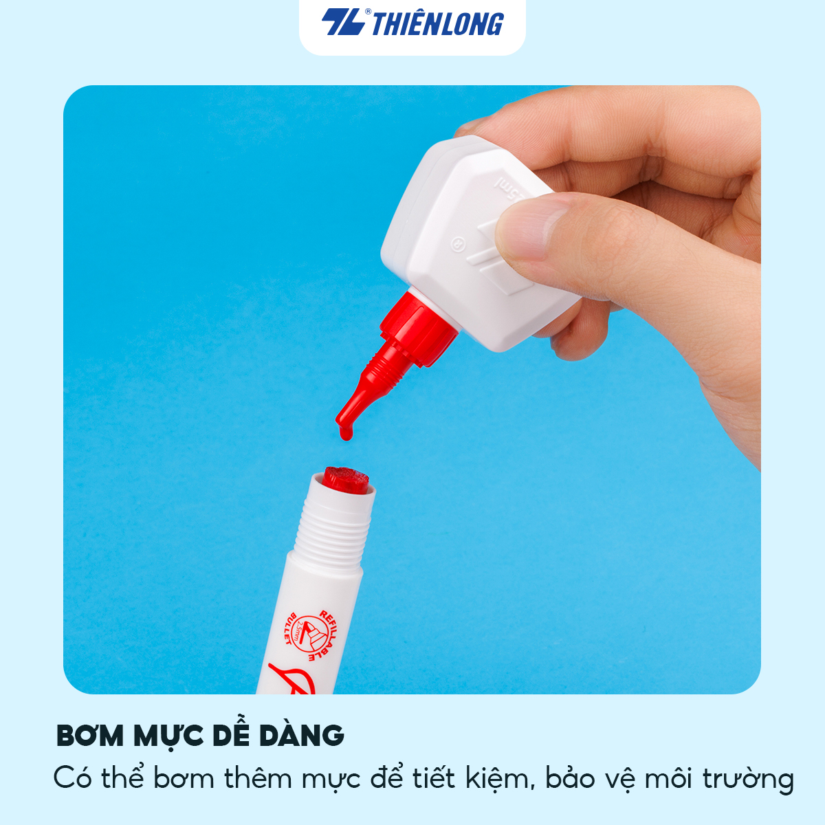 Bút lông bảng Thiên Long Flexoffice FO-WB02/KH - Whiteboard Marker