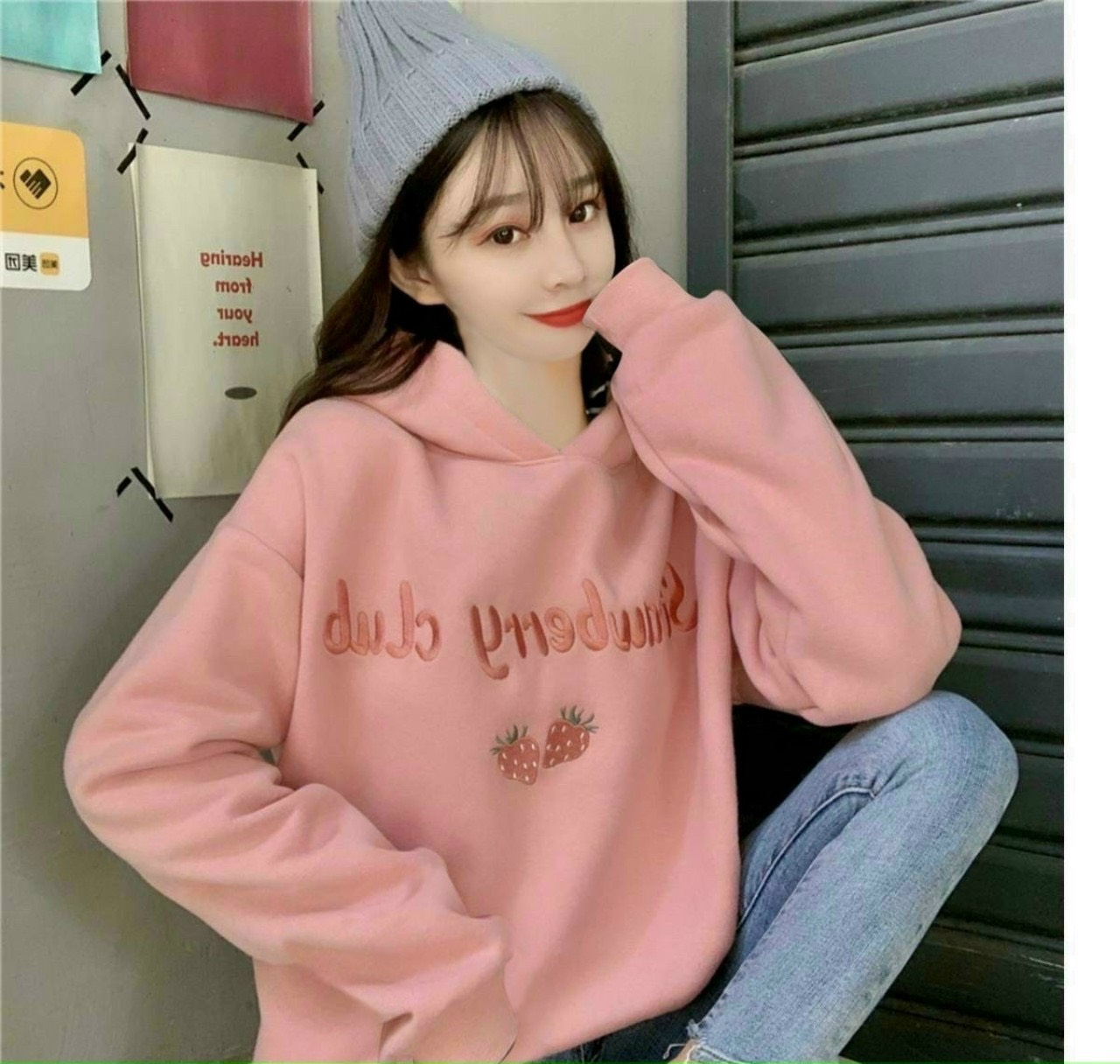 Áo khoác Hoodies nữ vải nỉ bông mềm ấm Freesize Thời trang Hot Trend Kita Unisex - FRUIT CLUB