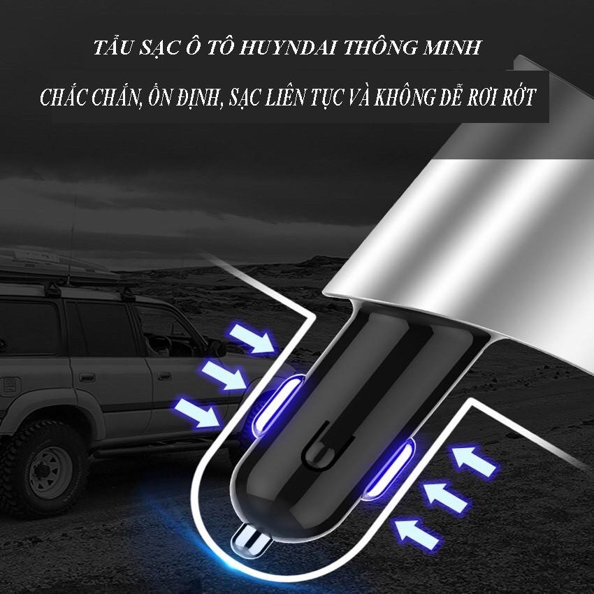 Tẩu Sạc Hyundai HY-10. Có Đèn Led Báo Điện Áp Ắc Quy