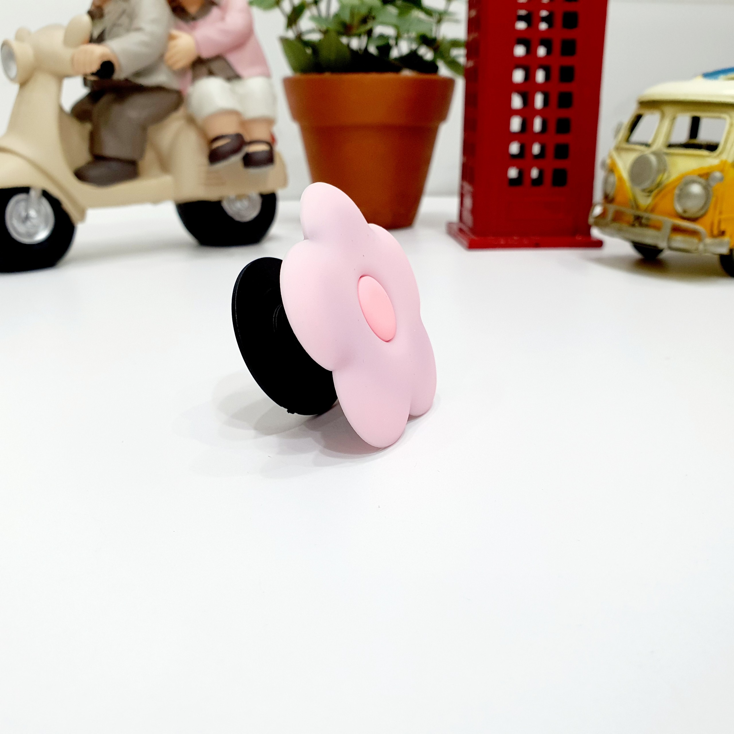 Popsocket Giá Đỡ Điện Thoại - Hoa Màu Hồng