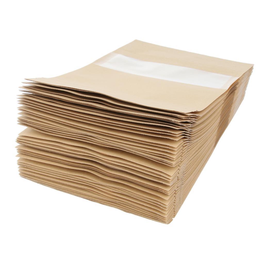 2x Kraft Food Paper Bag Art Lab Tool Material Work