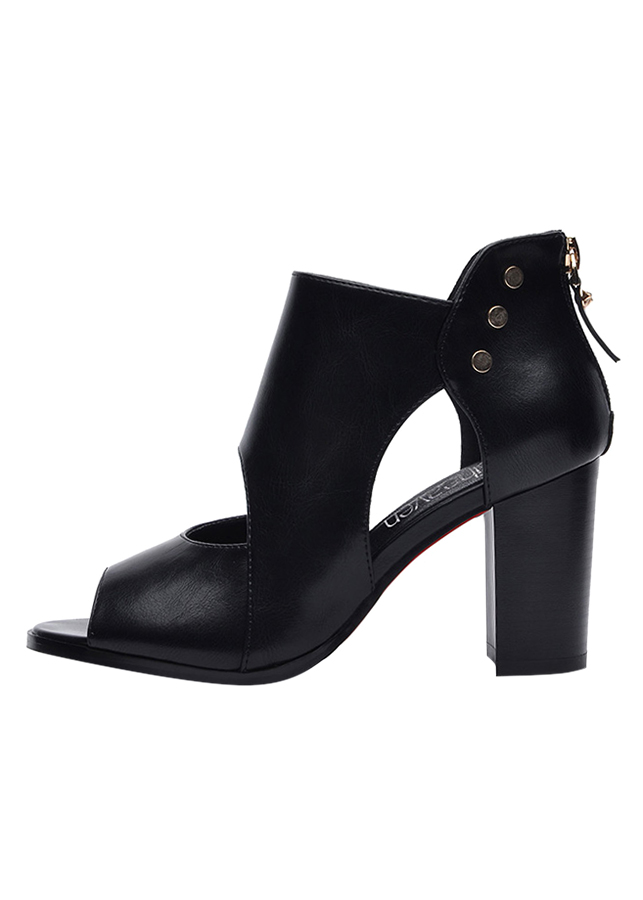 Giày Boots Cao Cổ Nạm Kim Loại Monte