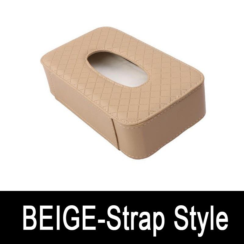 Hộp đựng khăn giấy bằng da PU cho xe hơi