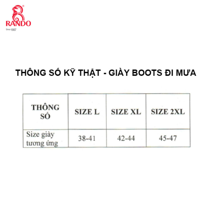 GIÀY BOOTS ĐI MƯA