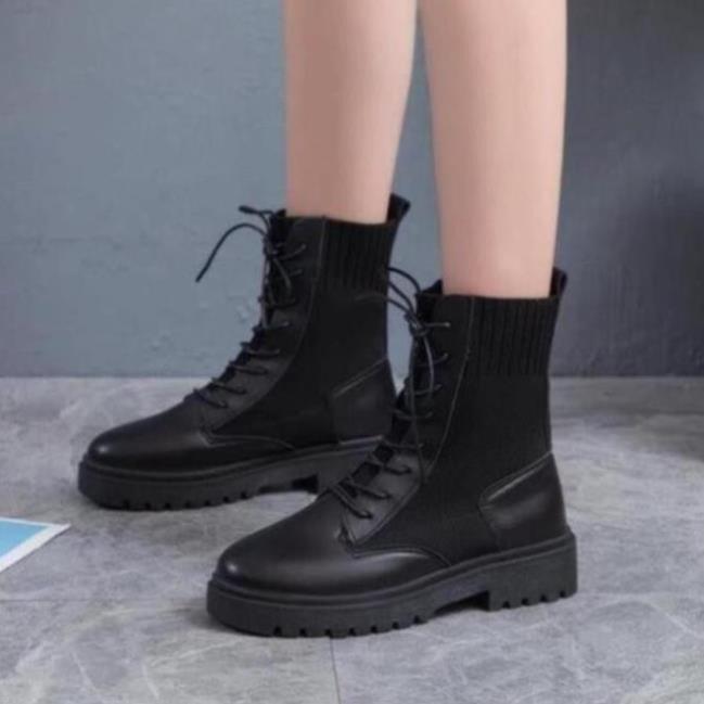 Boots Nữ Giày Bốt Nữ Thu Đông Hottrend Phong Cách Màu Đen Minhtushoes Giày Dép Nữ Thời Trang Cao Cấp