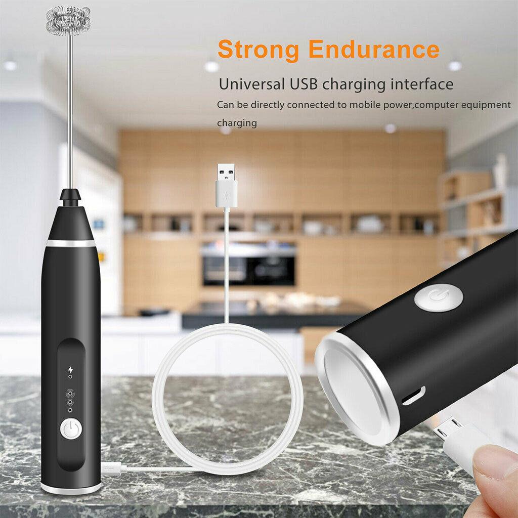 3 Tốc Độ Điện Đánh Cà Phê Sữa Drink Frother Sữa Rửa Mặt Foamer Phối USB Sạc Cầm Tay Máy Xay Thực Phẩm Dụng Cụ Nhà Bếp Nướng