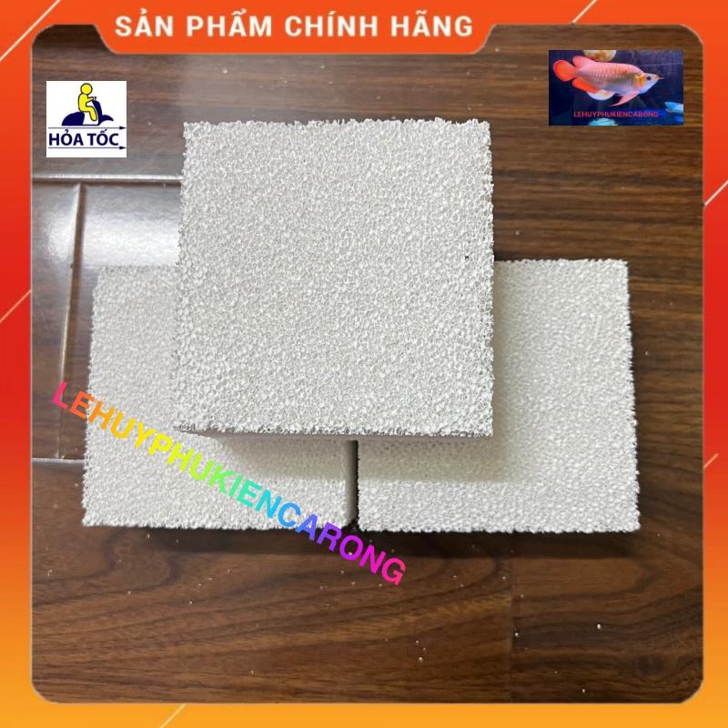 Vật Liệu Lọc Bể Cá - Sứ Vuông - Sứ Tàu Hủ - BACTERIA HOUSE Kích Thước 10x10x5cm