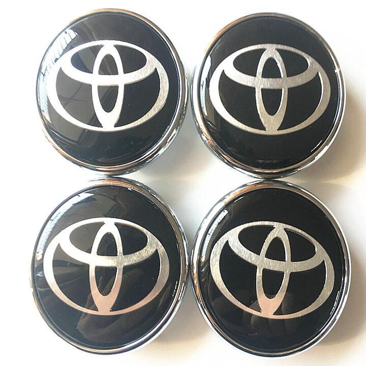 Logo chụp mâm, ốp lazang bánh xe ô tô Toyota đường kính 60mm