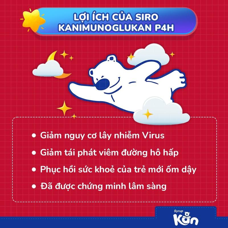 [Mua 1 Tặng 1] Combo 2 Siro Kan ImunoGlukan chai 120ml hỗ trợ miễn dịch nâng cao sức đề kháng cho bé