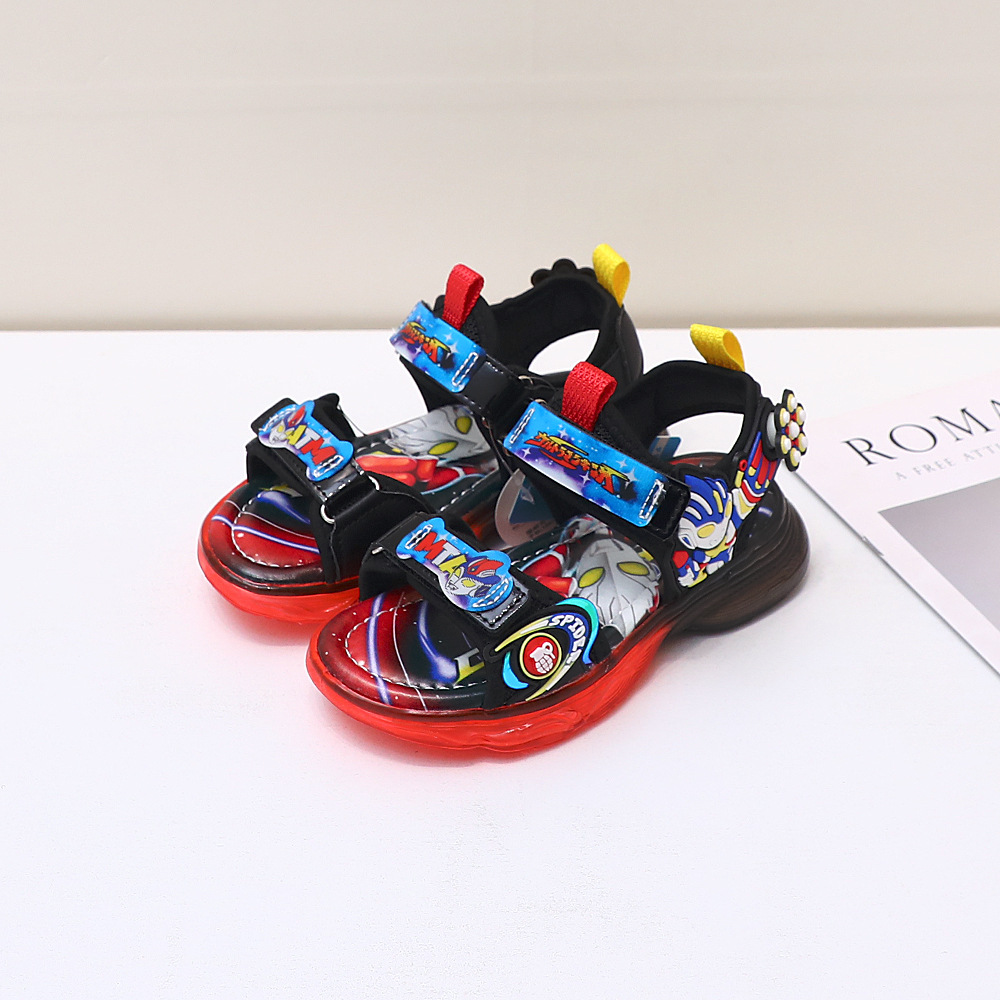 Giày Sandal quai hậu cho bé, giày thể thao siêu nhẹ, êm nhẹ chống trơn có đèn nhấp nháy – GSD9165