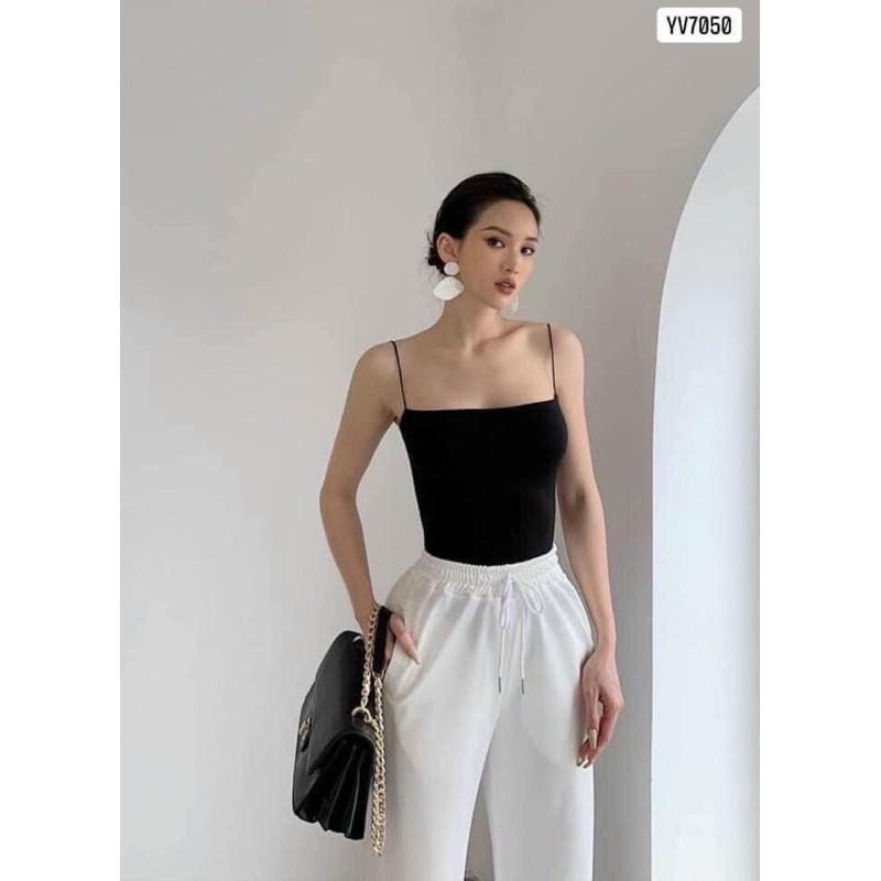 Áo 2 dây sợi bún mảnh co dãn 4 chiều dáng ôm phong cách cá tính HD07