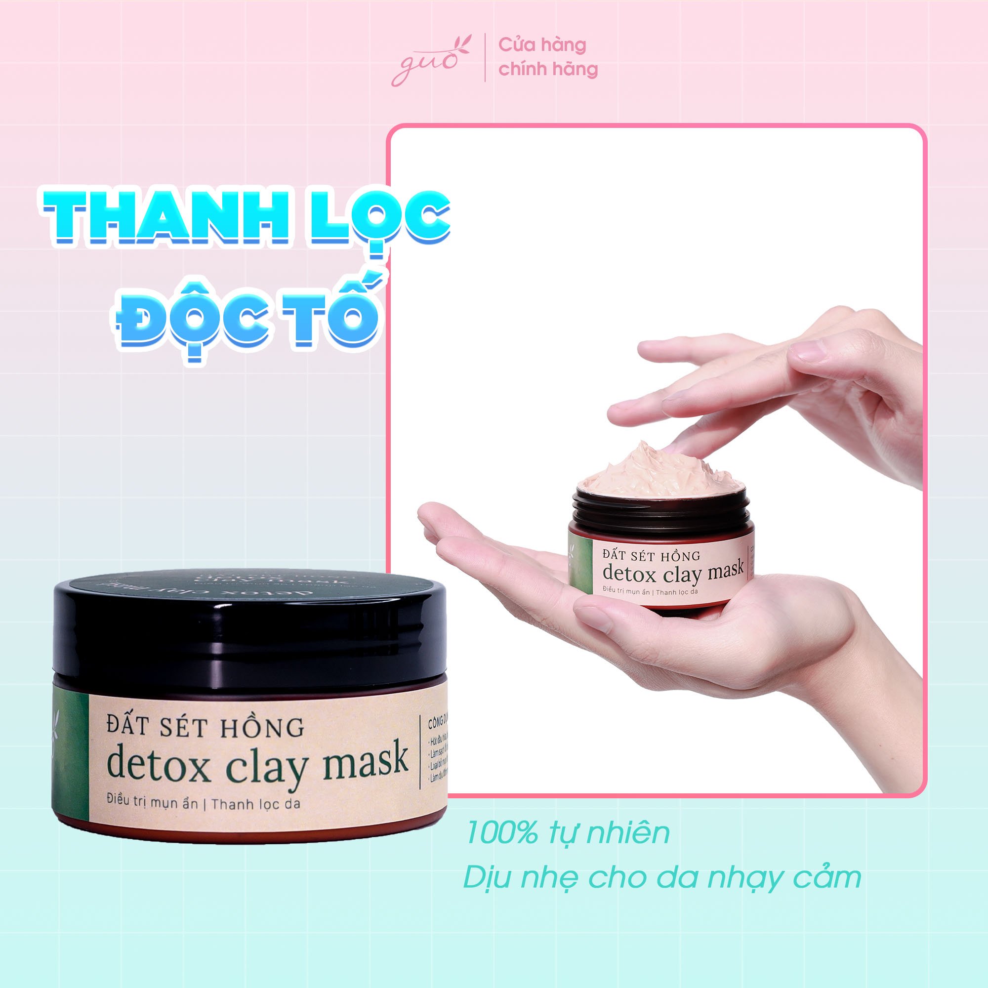 Mặt Nạ Đất Sét Thải Độc Cho Bà Bầu - Detox Clay Mask 100gr 