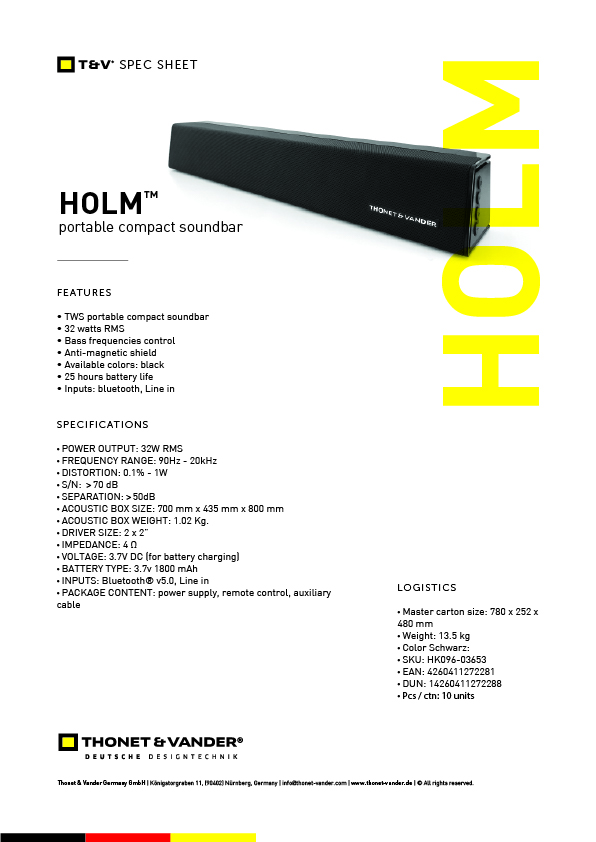 Loa Bluetooth Thonet & Vander HOLM