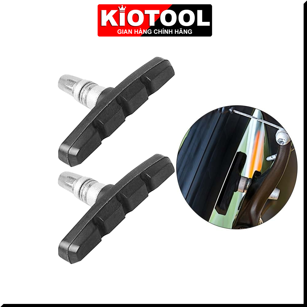 Cặp má phanh xe đạp địa hình V- MTB Kiotool cao su đẹp bền 70 mm