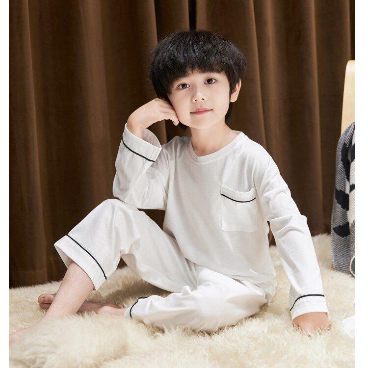 Bộ cotton dài tay cho bé trai bé gái Magickids quần áo trẻ em thu đông co giãn thấm hút mồ hôi BR21042