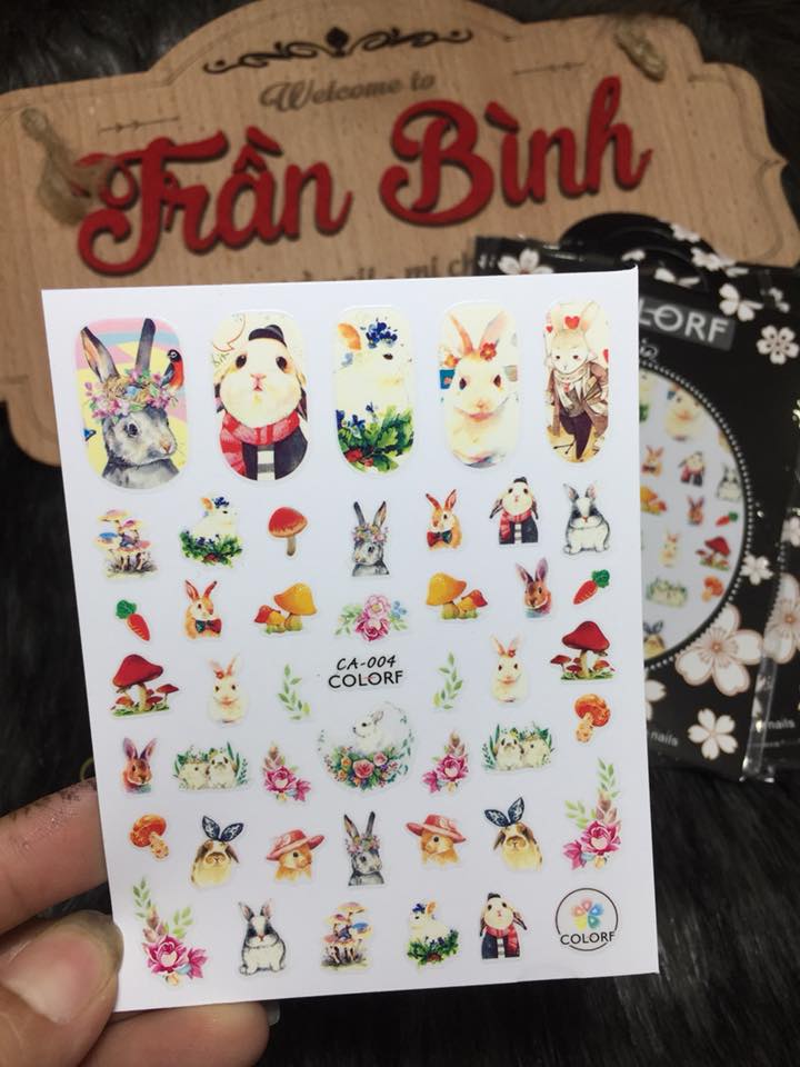 Dán móng tay hoạt hình 3