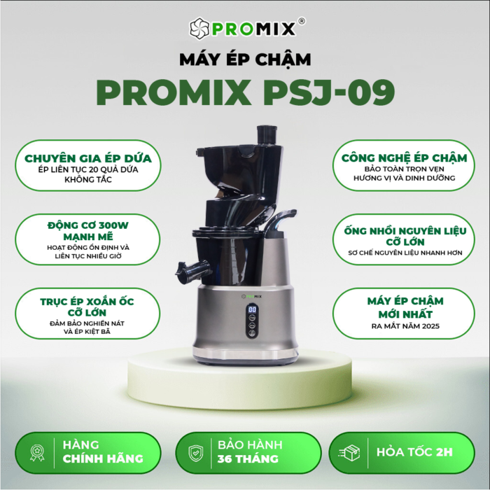 Máy Ép Chậm Promix PSJ-09 - 300W - Hàng Chính Hãng