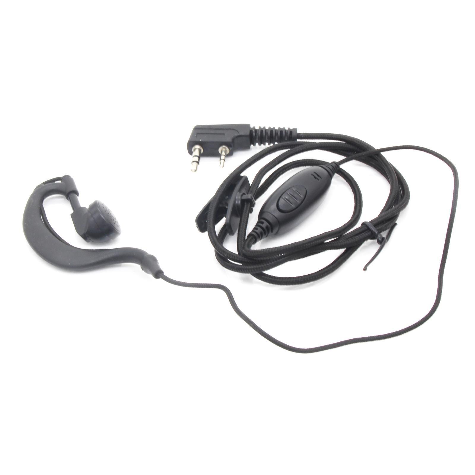 2 Earpiece Earhook Headset with Mic Replacement for UV5RC 520