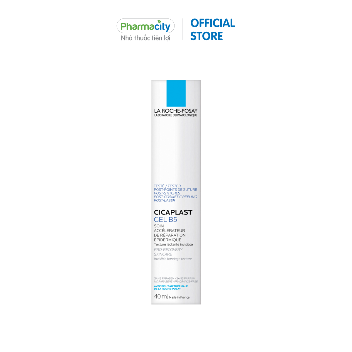 Gel dưỡng làm mờ sẹo Cicaplast Gel B5 Epidermal Recovery Accelerator Skincare (Hộp 40ml)