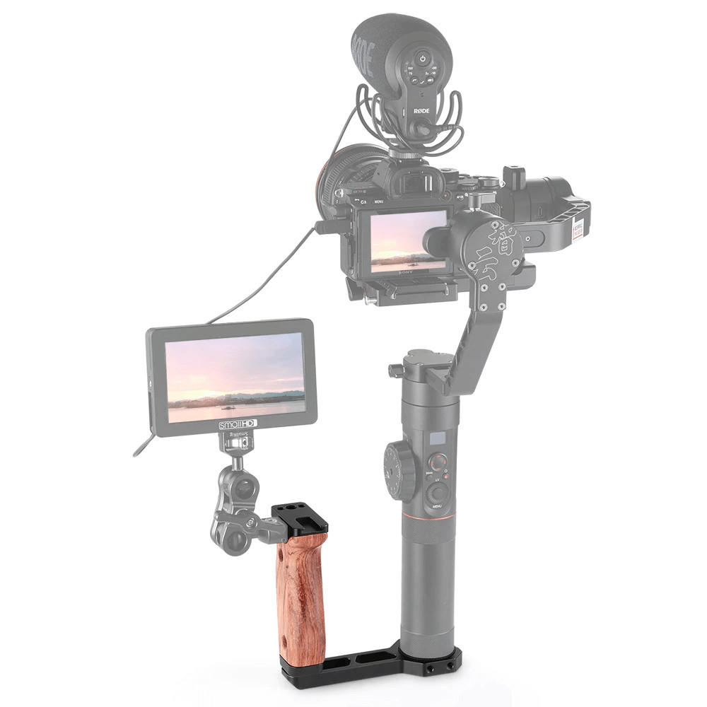 Phụ Kiện Quay SMALLRIG UNIVERSAL WOODEN SIDE HANDLE FOR RONIN S | ZHIYUN CRANE SERIES HANDHELD GIMBAL 2222 - Hàng Nhập Khẩu