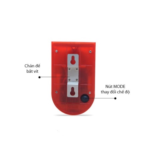 Loa báo động cảm ứng chuyển động năng lượng mặt trời SO-AL phát loa báo động &amp; nháy đèn khi có kẻ gian đột nhập.