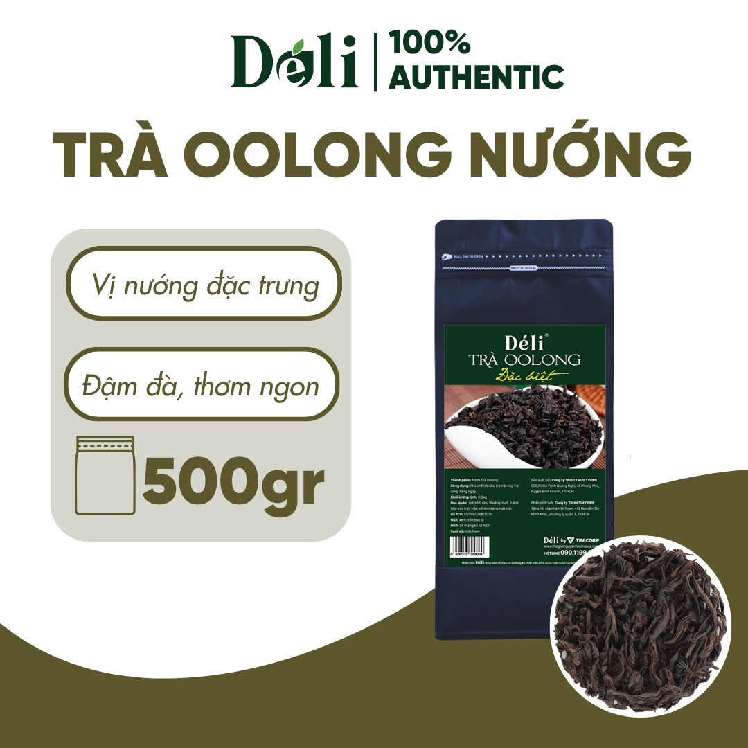 Trà Oolong đặc biệt (Oolong nướng) Déli - 500gr - chuyên dùng pha chế trà sữa, trà trái cây.